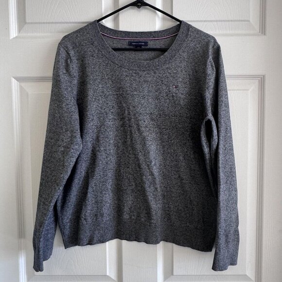 Grey scoop necks sweater - Picture 1 of 2